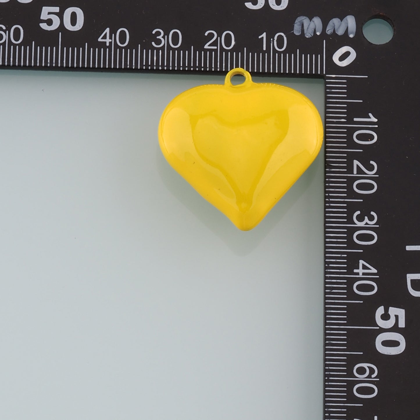 Gold Heart Charms,18K Gold Filled Big Heart Pendant,Enamel Heart Charm Bracelet Necklace for DIY Jewelry Making Supply