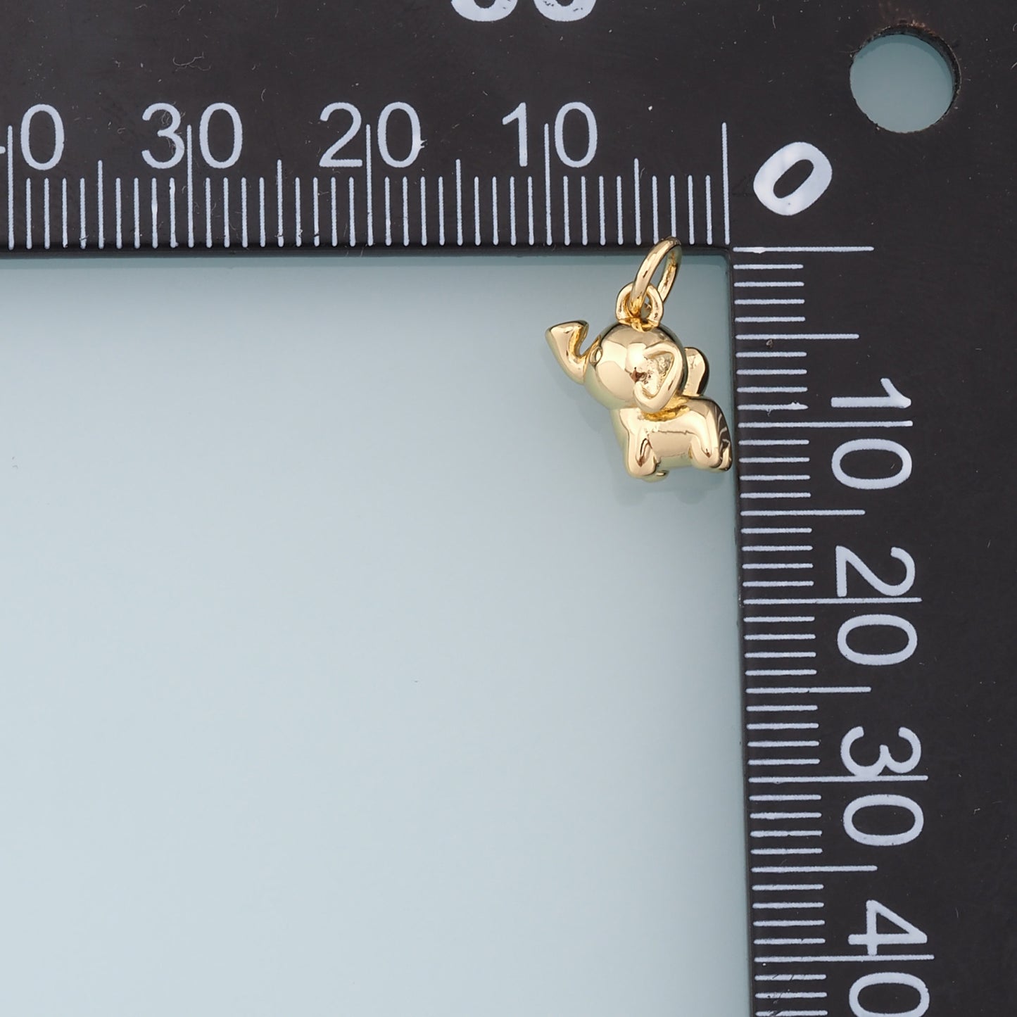Gold Elephant Charms,18K Gold Filled Elephant Pendant,Animal Charm Bracelet Necklace for DIY Jewelry Making Supply