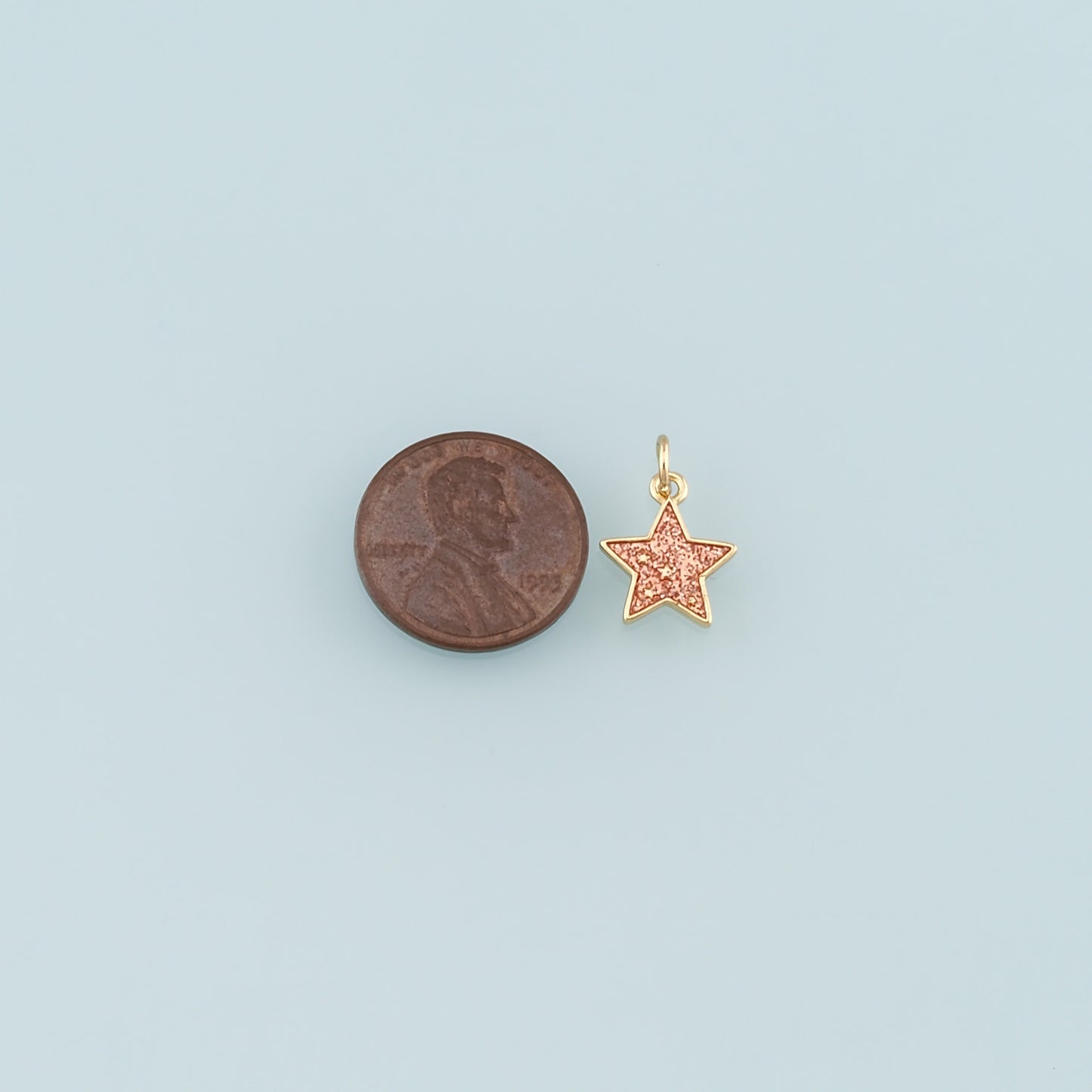 Gold Celestial Charms,18K Gold Filled Star Pendant,Enamel Star Charm Bracelet Necklace for DIY Jewelry Making Supply