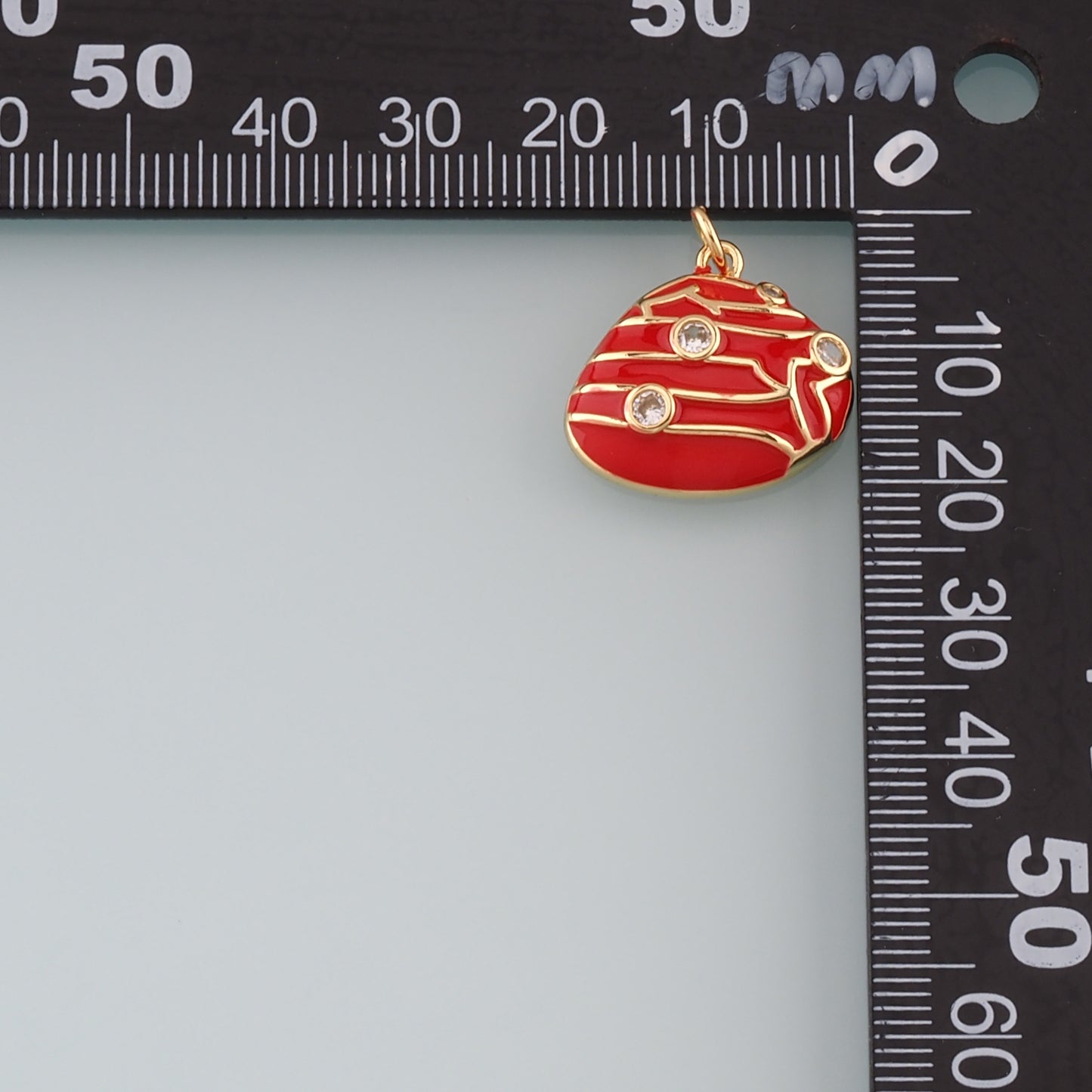 Gold Conch Charms,18K Gold Filled Conch Pendant,Enamel Conch Shell Charm Bracelet Necklace for DIY Jewelry Making Supply