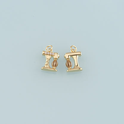 18K Gold Filled Sewing Machine Pendant,Enamel Sewing Machine Charm Bracelet Necklace for DIY Jewelry Making Supply