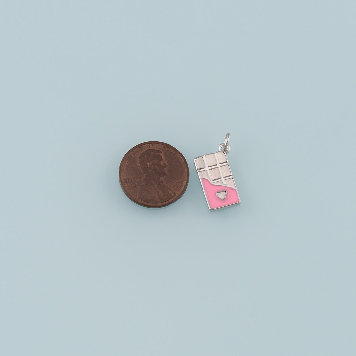 18K Gold Filled Chocolate Pendant,Enamel Chocolate Charm Bracelet Necklace for DIY Jewelry Making Supply