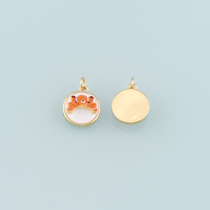 Gold Food Charms,18K Gold Filled Bread Pendant,Dainty French Bread Charm Bracelet Necklace for DIY Jewelry Making Supply