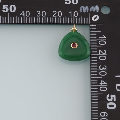 18K Gold Filled Natural Stone Pendant,Natural Stone Charm Bracelet Necklace for DIY Jewelry Making Supply