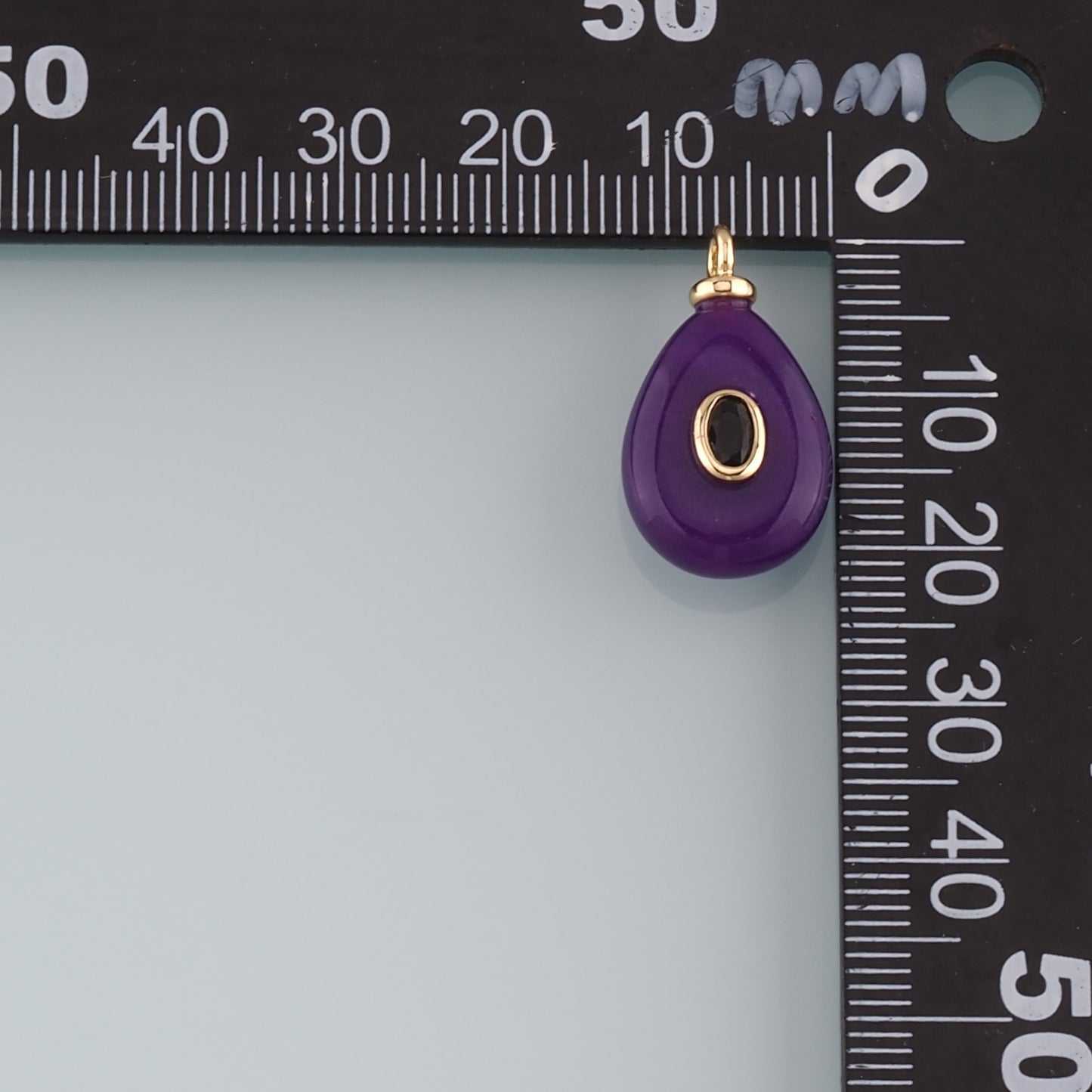 18K Gold Filled Natural Stone Pendant,Natural Stone Charm Bracelet Necklace for DIY Jewelry Making Supply