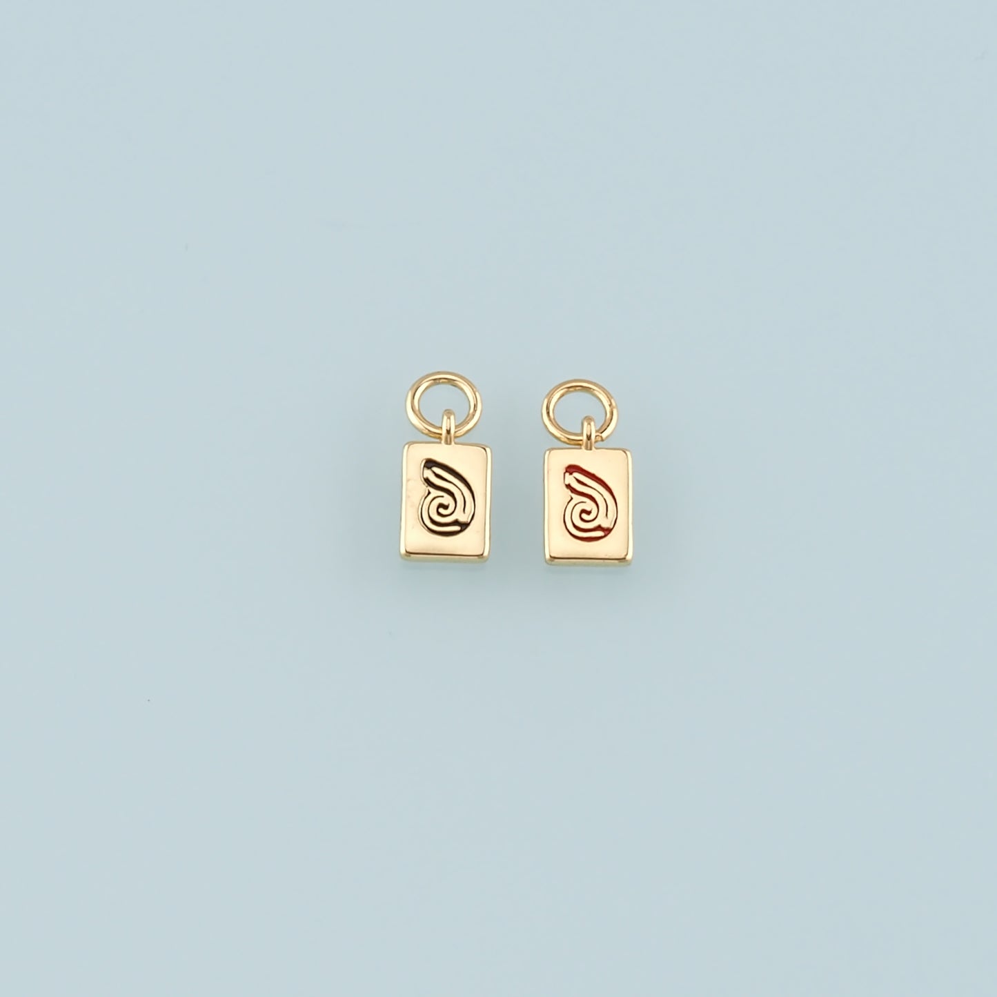 Gold Shell Charms,18K Gold Filled Conch Pendant,Enamel Conch Shell Charm Bracelet Necklace for DIY Jewelry Making Supply