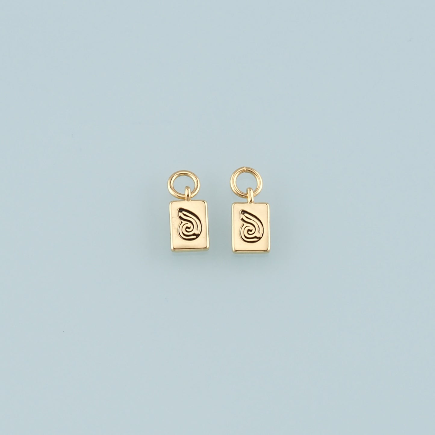 Gold Shell Charms,18K Gold Filled Conch Pendant,Enamel Conch Shell Charm Bracelet Necklace for DIY Jewelry Making Supply