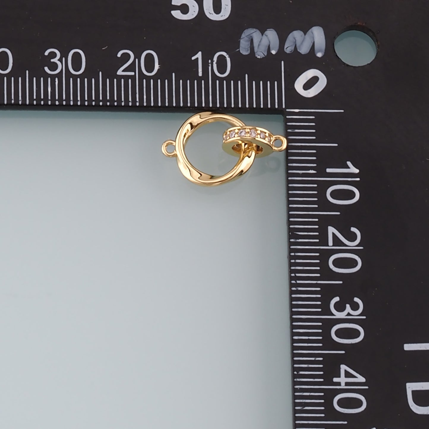 18K Gold Filled Round Carabiner Clasp,Carabiner Lock Connector,Spring Push Gate for DIY Jewelry Clasp Finding Necklace Bracelet