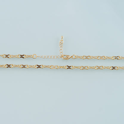 Gold Geometry Chain,18K Gold Filled Geometry for Necklace Bracelet DIY Jewelry Making Supply