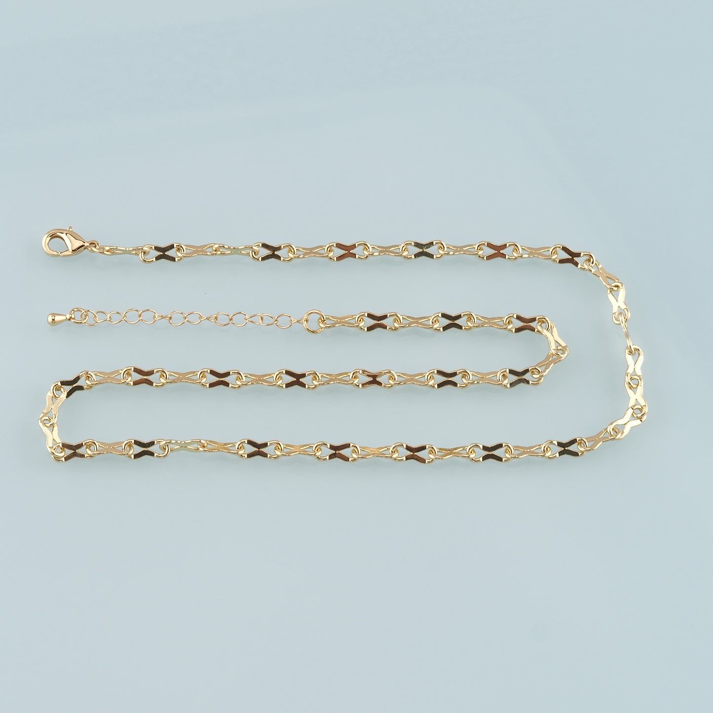 Gold Geometry Chain,18K Gold Filled Geometry for Necklace Bracelet DIY Jewelry Making Supply