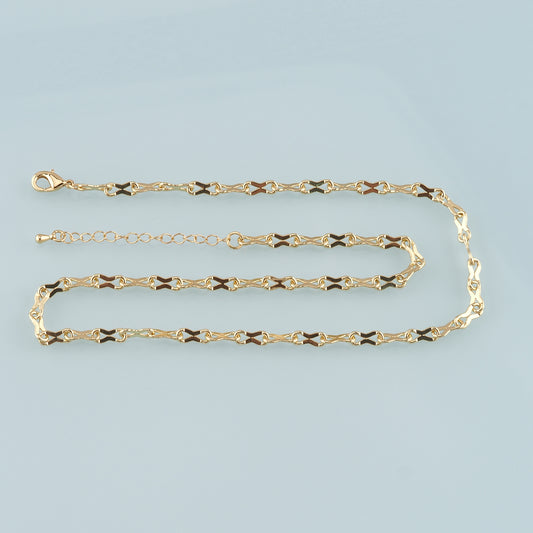 Gold Geometry Chain,18K Gold Filled Geometry for Necklace Bracelet DIY Jewelry Making Supply