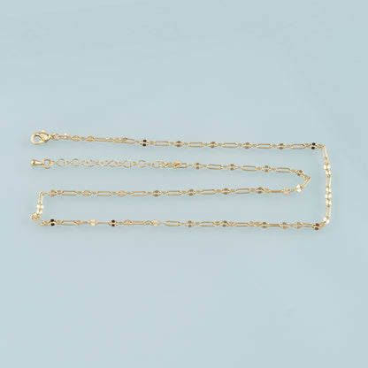Gold Oval Chain,18K Gold Filled Oval for Necklace Bracelet DIY Jewelry Making Supply