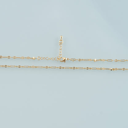 Gold Oval Chain,18K Gold Filled Oval for Necklace Bracelet DIY Jewelry Making Supply