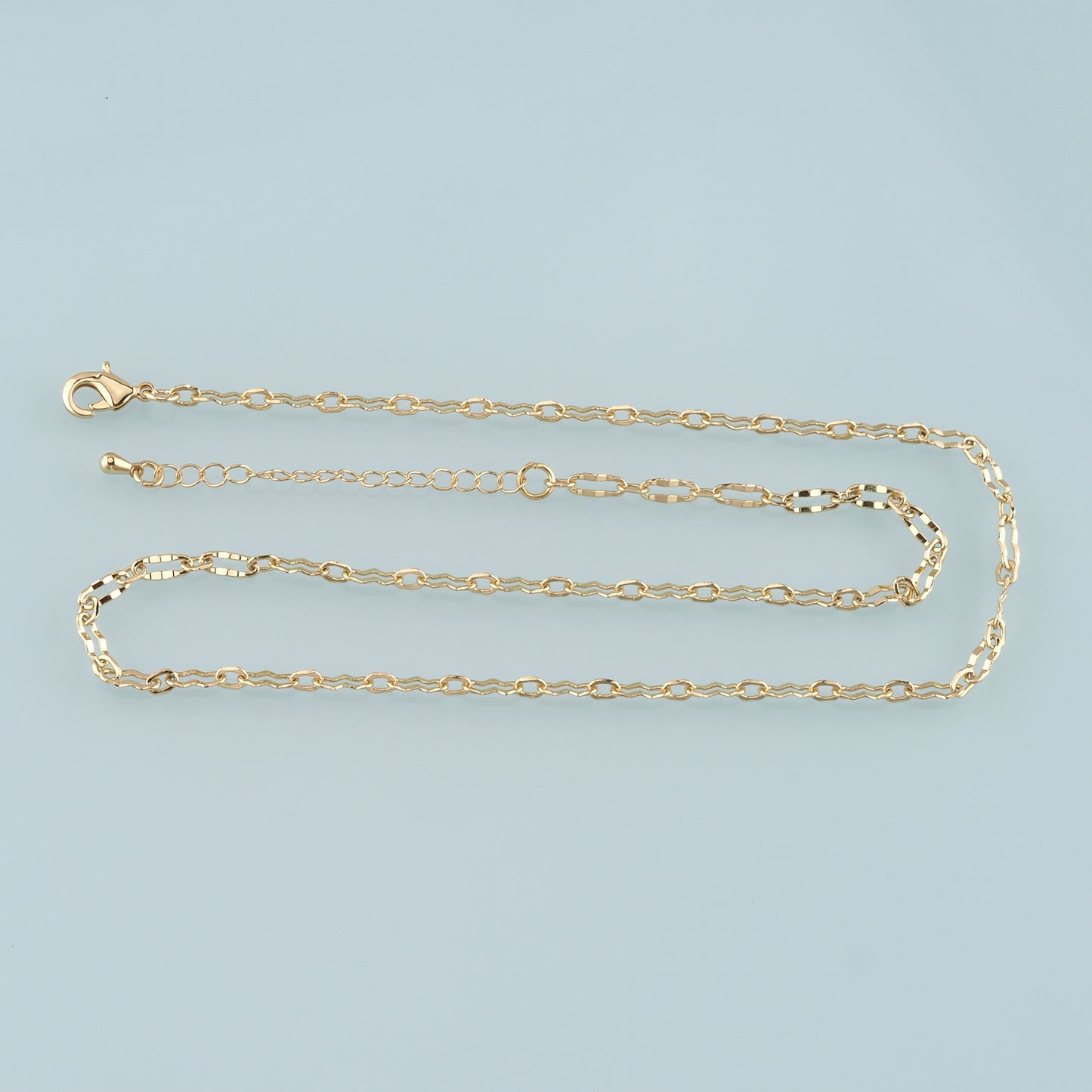 Gold Oval Chain,18K Gold Filled Oval for Necklace Bracelet DIY Jewelry Making Supply