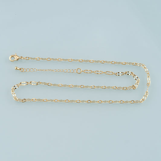 Gold Oval Chain,18K Gold Filled Oval for Necklace Bracelet DIY Jewelry Making Supply