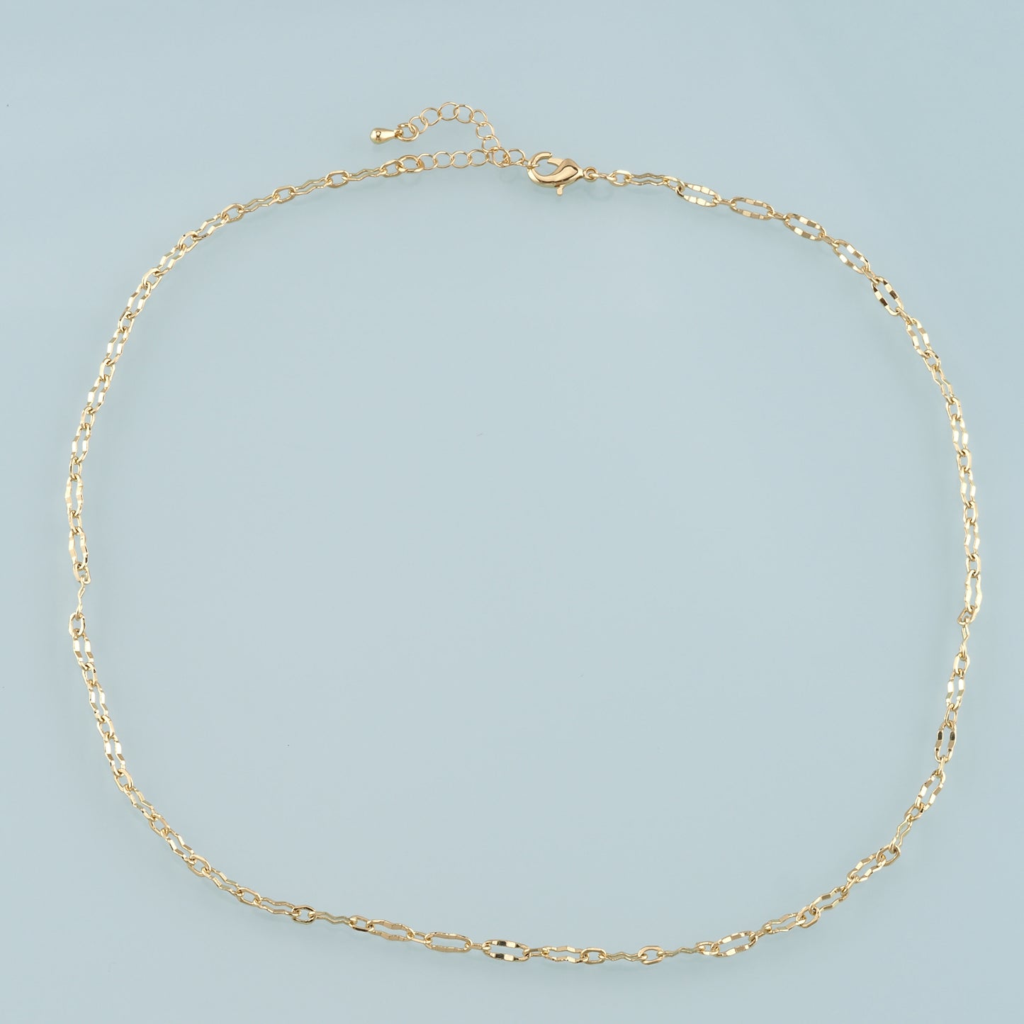 Gold Oval Chain,18K Gold Filled Oval for Necklace Bracelet DIY Jewelry Making Supply