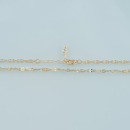 Gold Oval Chain,18K Gold Filled Oval for Necklace Bracelet DIY Jewelry Making Supply