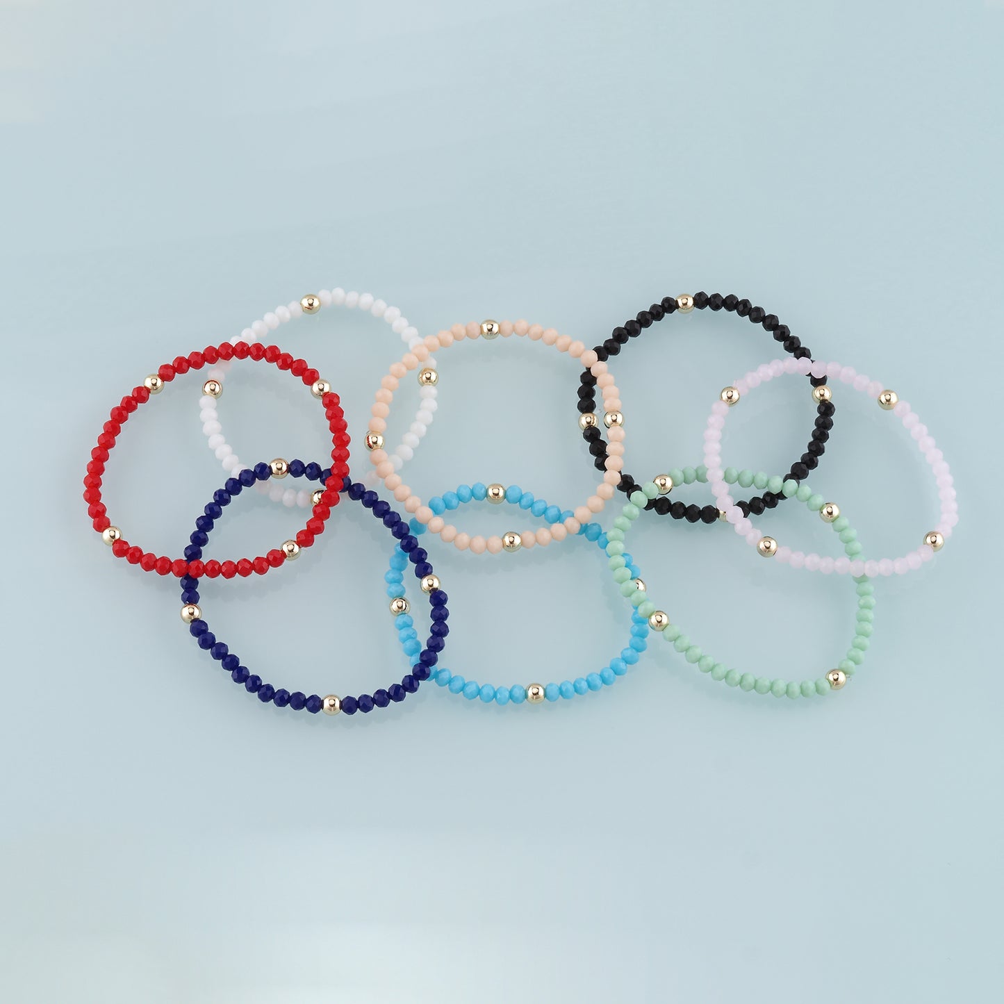 Gold Crystal Chain,18K Gold Filled Natural Stone Bracelet,Semi Finished Bracelets,Bracelets for Jewelry Making