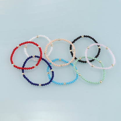 Gold Crystal Chain,18K Gold Filled Natural Stone Bracelet,Semi Finished Bracelets,Bracelets for Jewelry Making