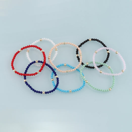 Gold Crystal Chain,18K Gold Filled Natural Stone Bracelet,Semi Finished Bracelets,Bracelets for Jewelry Making
