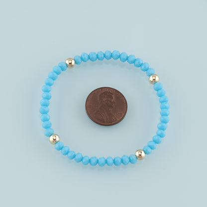 Gold Crystal Chain,18K Gold Filled Natural Stone Bracelet,Semi Finished Bracelets,Bracelets for Jewelry Making