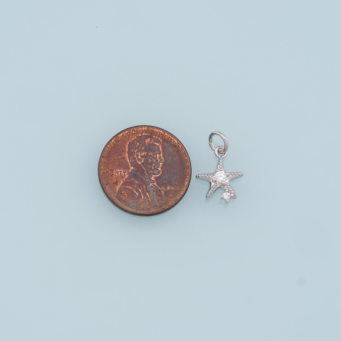 Gold Starfish Charms,18K Gold Filled Sea Star Pendant,Starfish Charm Bracelet Necklace for DIY Jewelry Making Supply