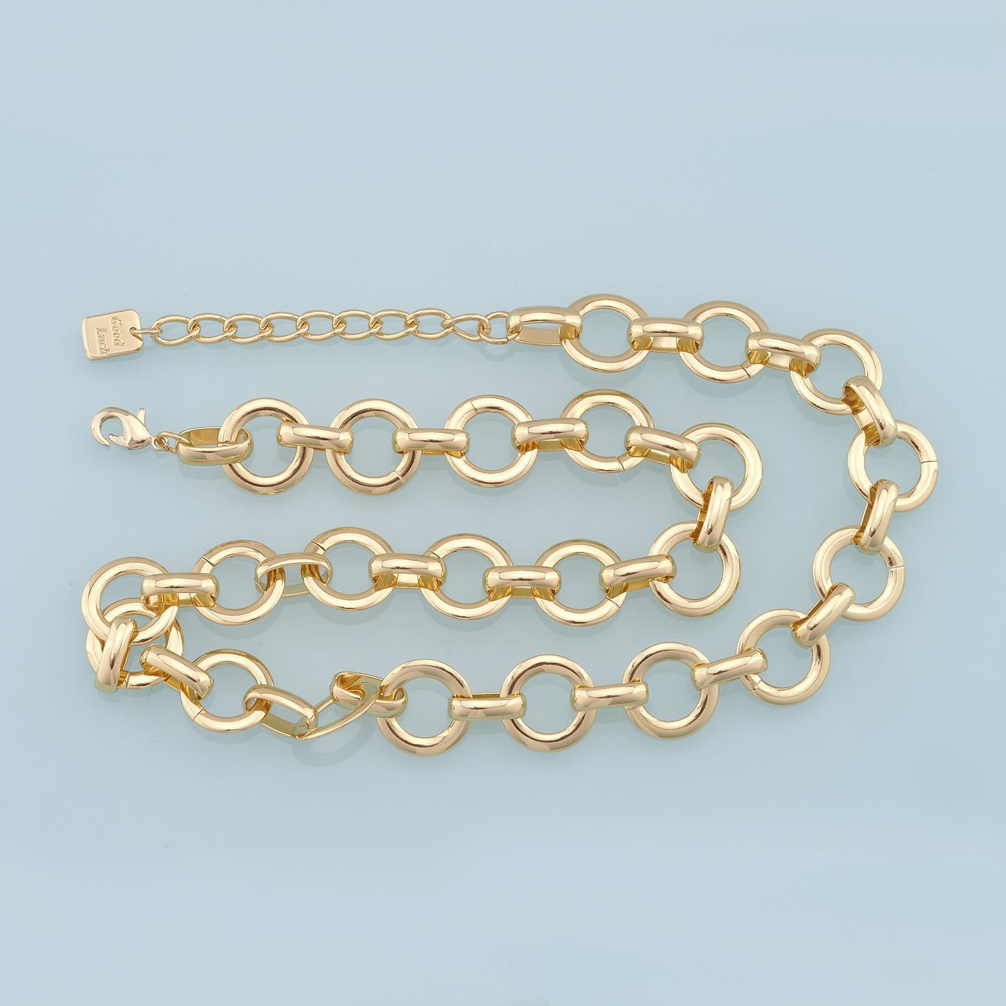 Gold Round Chain,18K Gold Filled Round for Necklace Bracelet DIY Jewelry Making Supply