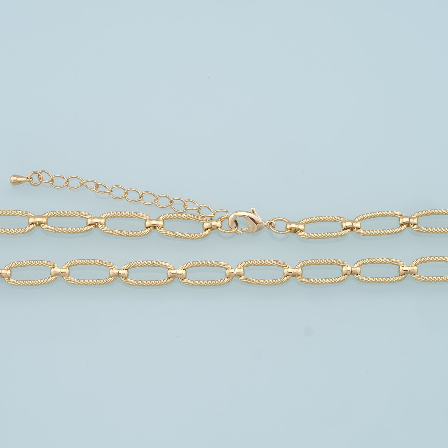 Gold Oval Chain,18K Gold Filled Oval for Necklace Bracelet DIY Jewelry Making Supply