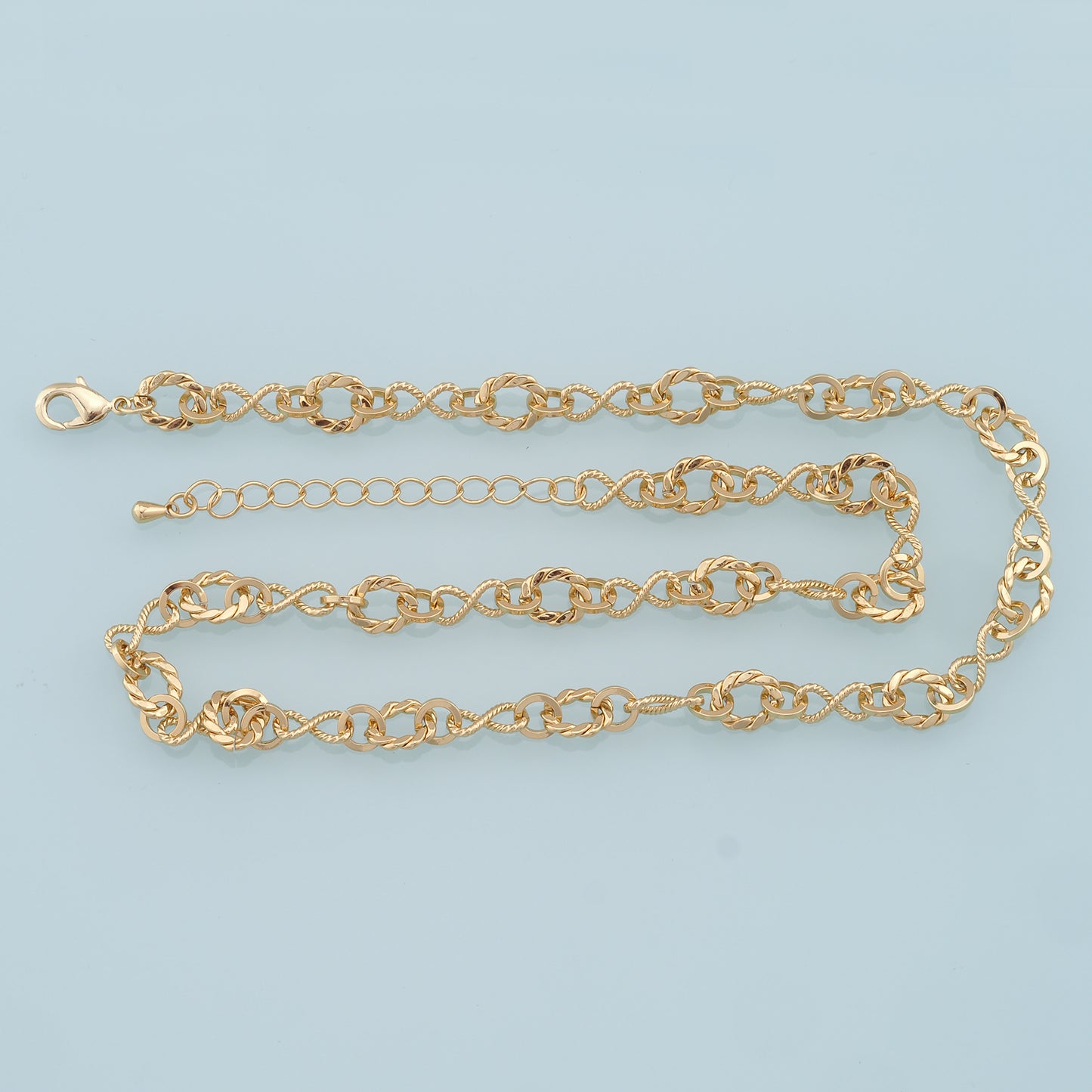 Gold Oval Chain,18K Gold Filled Infinity for Necklace Bracelet DIY Jewelry Making Supply