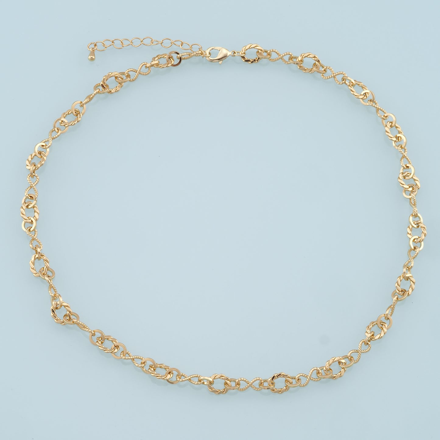 Gold Oval Chain,18K Gold Filled Infinity for Necklace Bracelet DIY Jewelry Making Supply