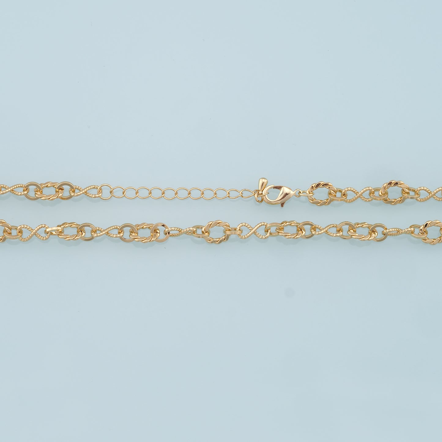 Gold Oval Chain,18K Gold Filled Infinity for Necklace Bracelet DIY Jewelry Making Supply