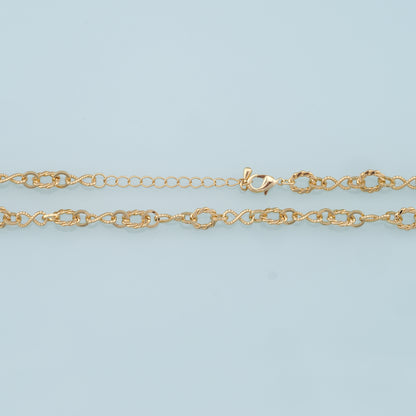 Gold Oval Chain,18K Gold Filled Infinity for Necklace Bracelet DIY Jewelry Making Supply