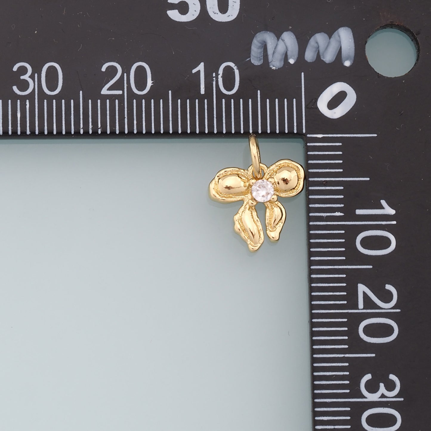 Gold Tiny Bow Charms,18K Gold Filled Bow Pendant,bow tie Charm Bracelet Necklace for DIY Jewelry Making Supply