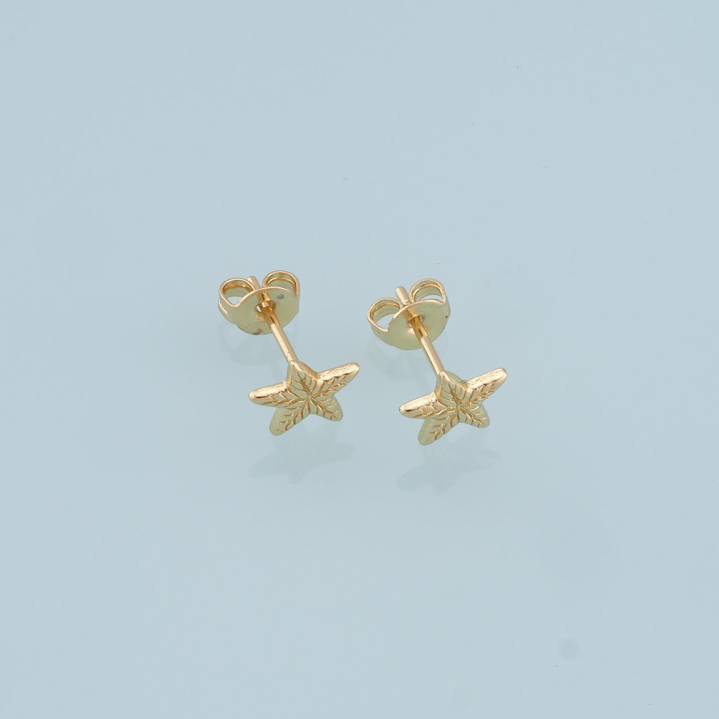 1pair 18K Gold Filled Starfish Stud Earrings,Gold Earrings,Dainty Hoops Huggie,Gold Huggies Hoop Earrings