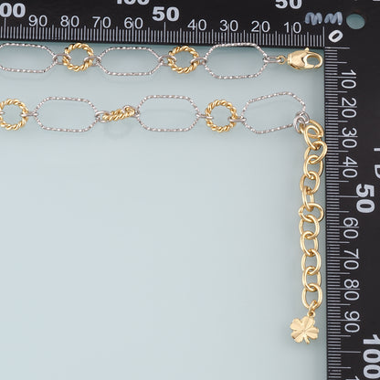 Gold Oval Chain,18K Gold Filled Twist for Necklace Bracelet DIY Jewelry Making Supply