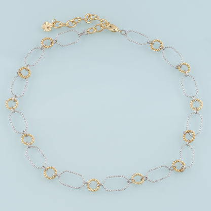 Gold Oval Chain,18K Gold Filled Twist for Necklace Bracelet DIY Jewelry Making Supply