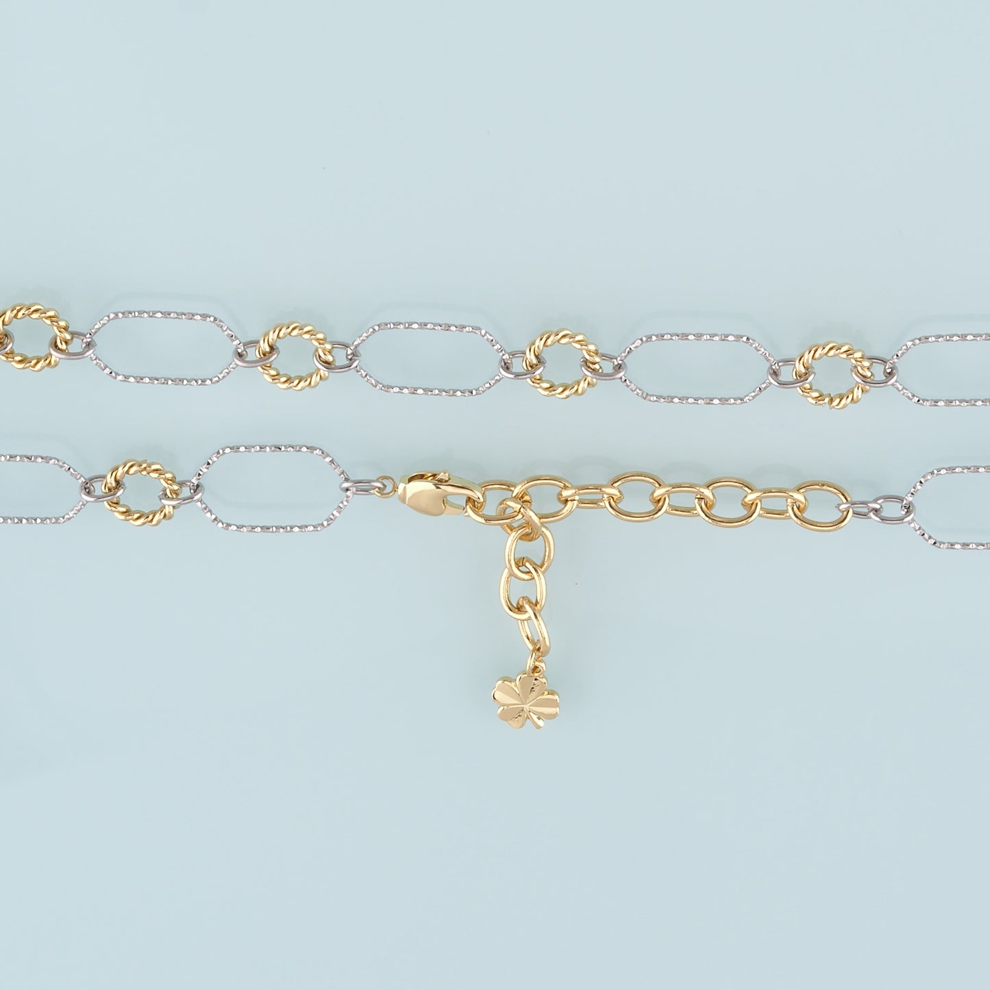 Gold Oval Chain,18K Gold Filled Twist for Necklace Bracelet DIY Jewelry Making Supply