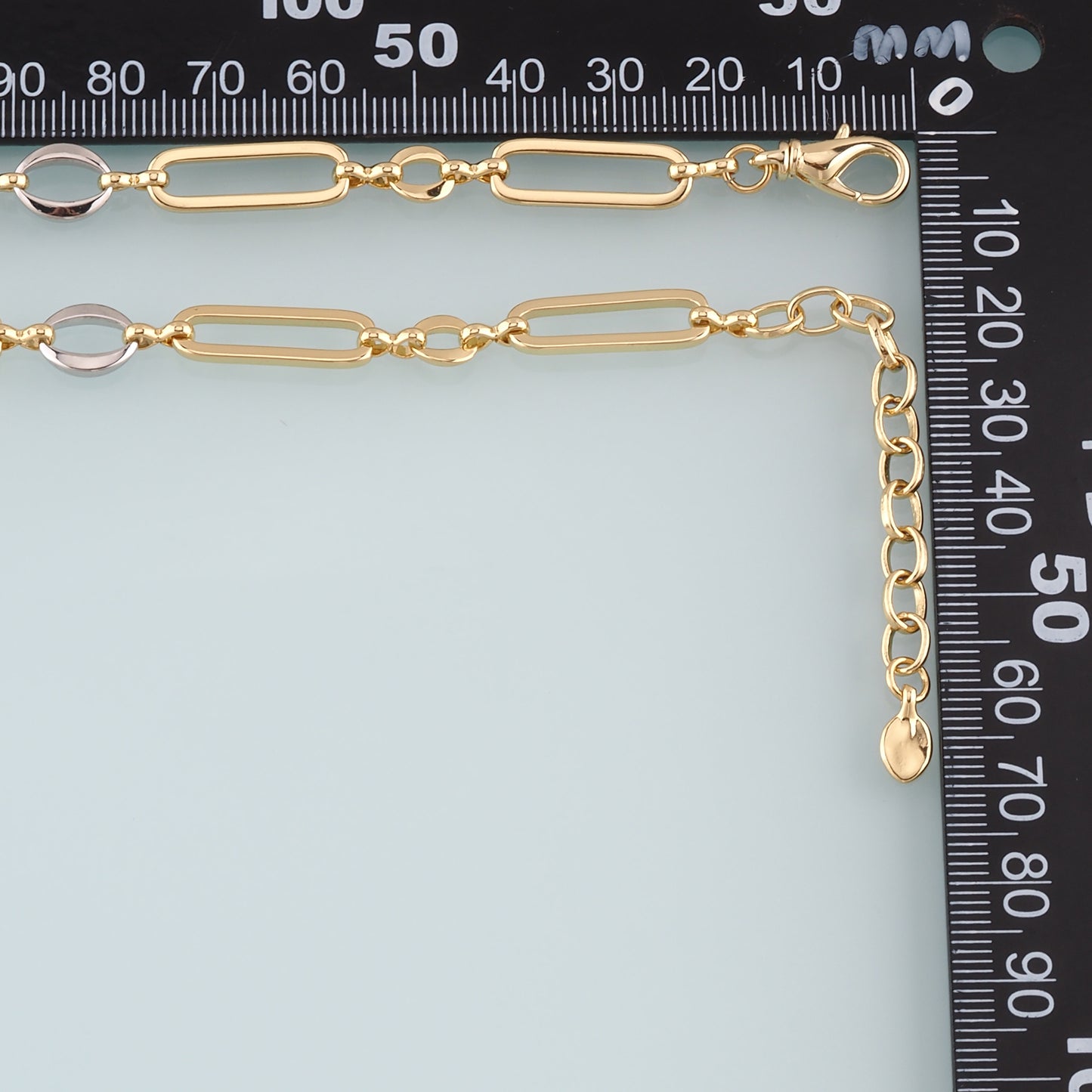 Gold Oval Chain,18K Gold Filled Paper Clip for Necklace Bracelet DIY Jewelry Making Supply