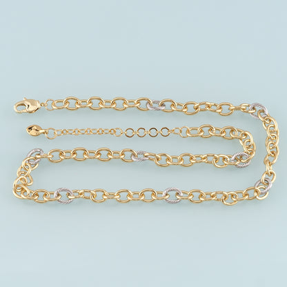 Gold Oval Chain,18K Gold Filled Paper Clip for Necklace Bracelet DIY Jewelry Making Supply