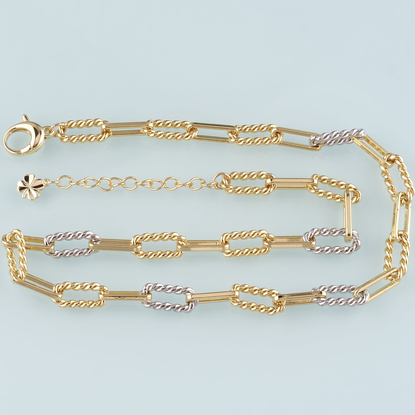 Gold Oval Chain,18K Gold Filled Twist for Necklace Bracelet DIY Jewelry Making Supply