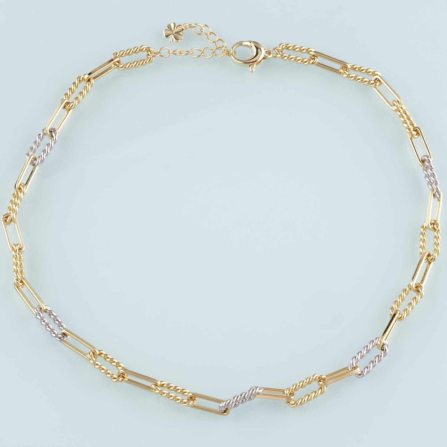 Gold Oval Chain,18K Gold Filled Twist for Necklace Bracelet DIY Jewelry Making Supply