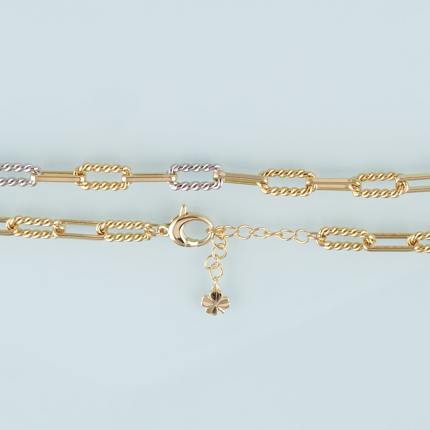 Gold Oval Chain,18K Gold Filled Twist for Necklace Bracelet DIY Jewelry Making Supply