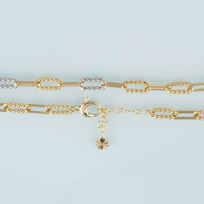 Gold Oval Chain,18K Gold Filled Twist for Necklace Bracelet DIY Jewelry Making Supply