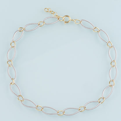 Gold Oval Chain,18K Gold Filled Twist for Necklace Bracelet DIY Jewelry Making Supply
