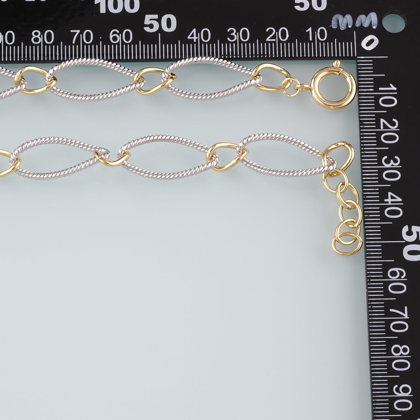 Gold Oval Chain,18K Gold Filled Twist for Necklace Bracelet DIY Jewelry Making Supply