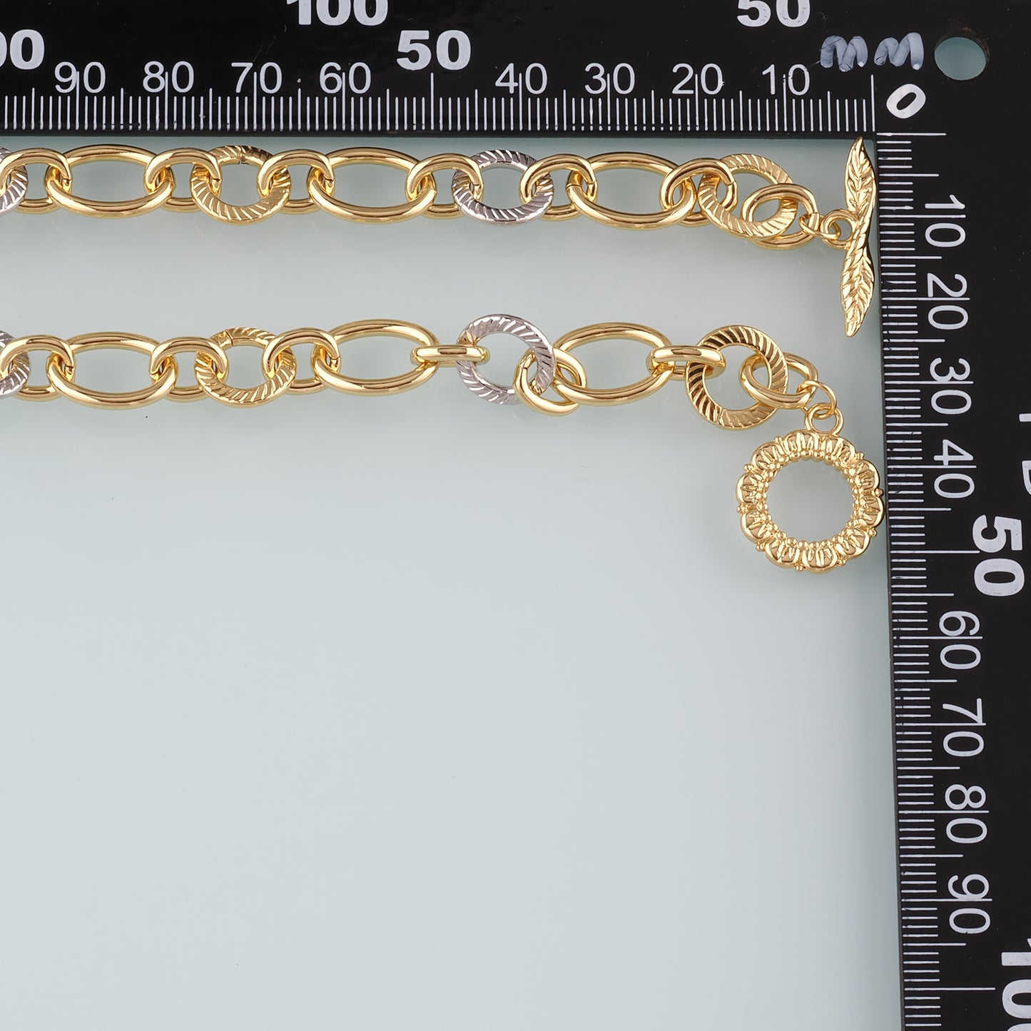 Gold Texture Oval Chain,18K Gold Filled Oval for Necklace Bracelet DIY Jewelry Making Supply
