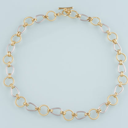 Gold Oval Chain,18K Gold Filled Twist for Necklace Bracelet DIY Jewelry Making Supply