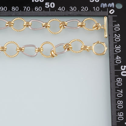 Gold Oval Chain,18K Gold Filled Twist for Necklace Bracelet DIY Jewelry Making Supply