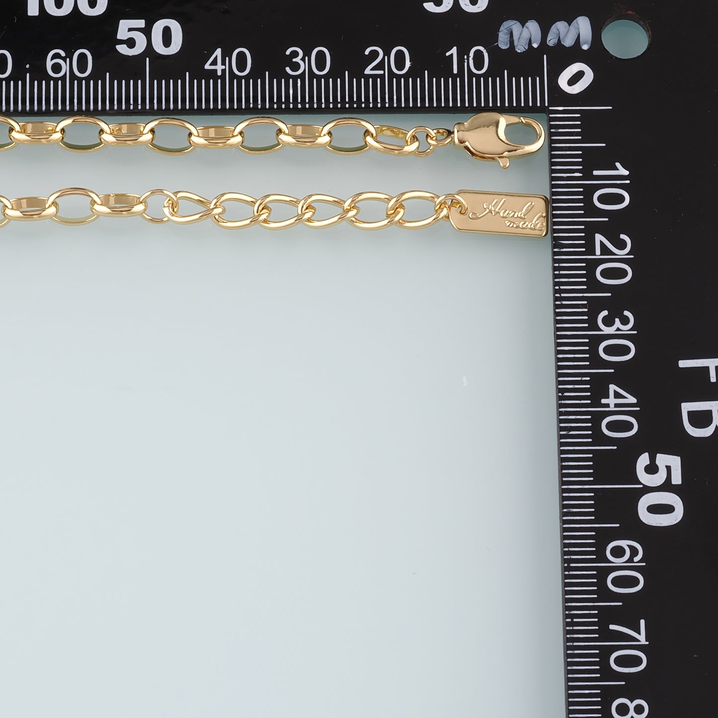 Gold Adjustable Chain,18K Gold Filled Oval Bracelet,Semi Finished Bracelets,Bracelets for Jewelry Making