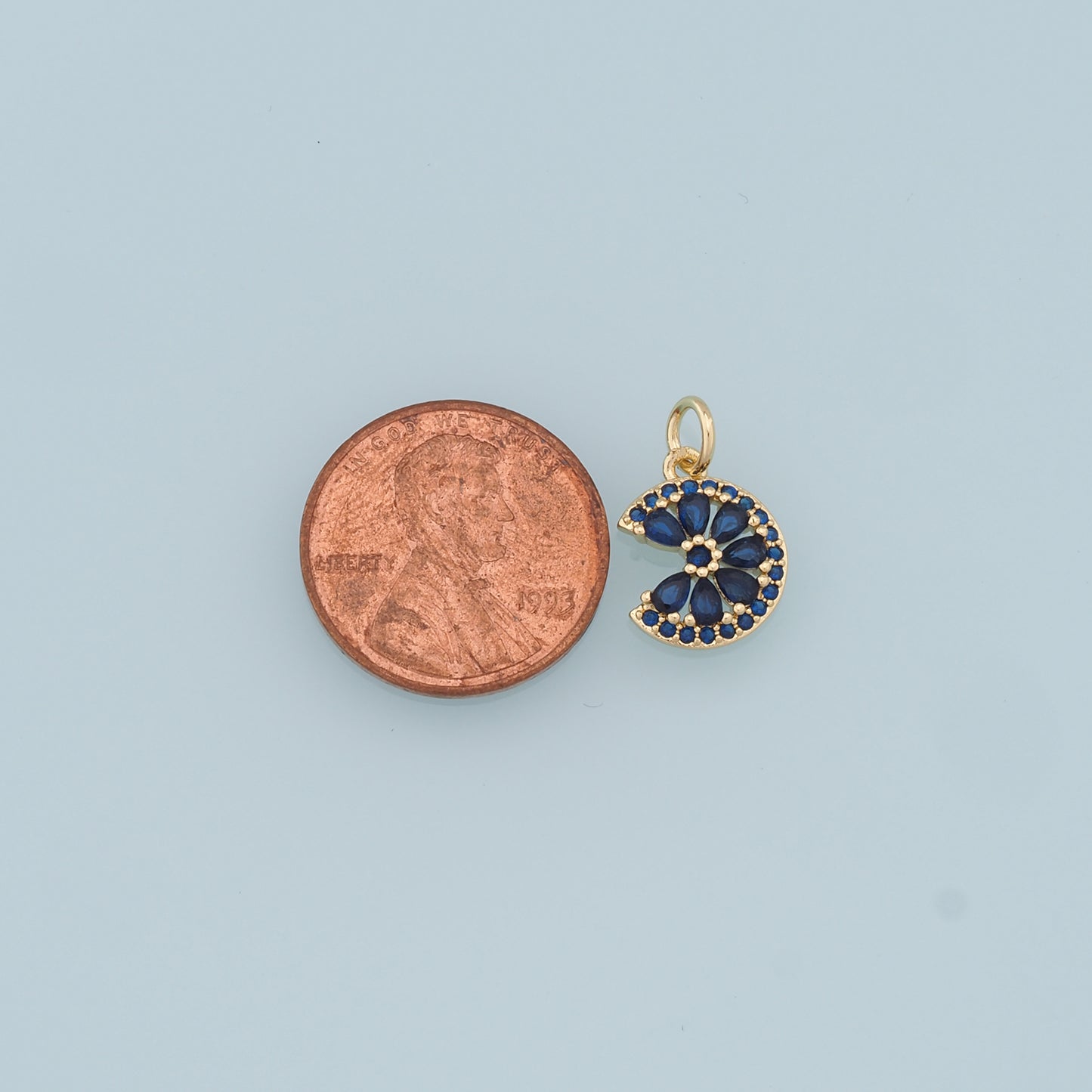 Gold Daisy Charms,18K Gold Filled Daisy Pendant,CZ Daisy Charm Bracelet Necklace for DIY Jewelry Making Supply